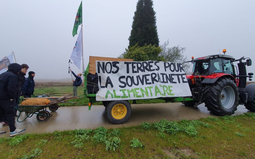 Mobilisation à Bierset pour la journée des luttes paysannes